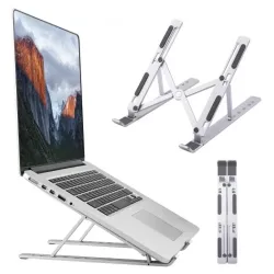 Adjustable & Foldable 10" to 17.5" 6 Angles Travel Laptop Stand (10810)