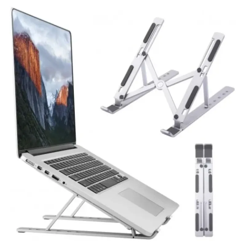 Adjustable & Foldable 10" to 17.5" 6 Angles Travel Laptop Stand (10810)