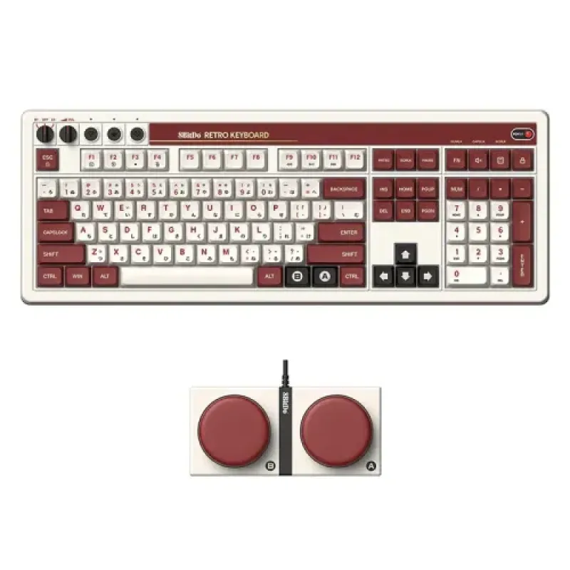 8BitDo Retro 108 Tri-Mode Wireless Mechanical Keyboard